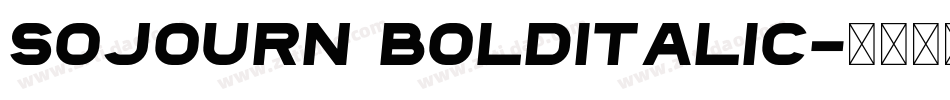 Sojourn BoldItalic字体转换